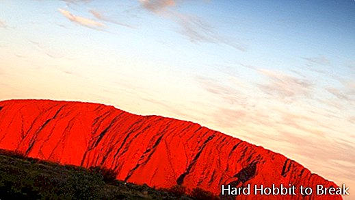 Uluru-zachód słońca
