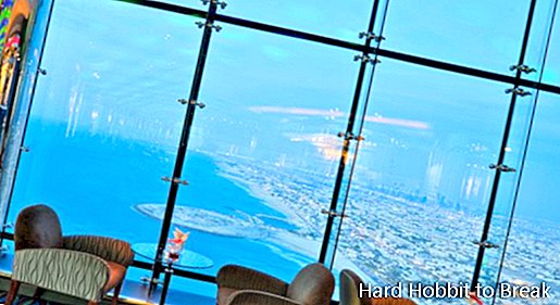 Burj Al Arab Hotel manzarası bar