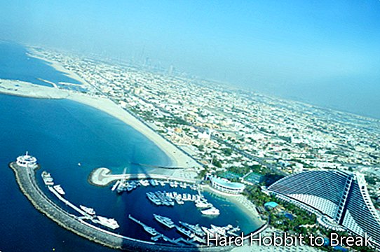 Burj Al Arab Hotel Sky Bar manzarası