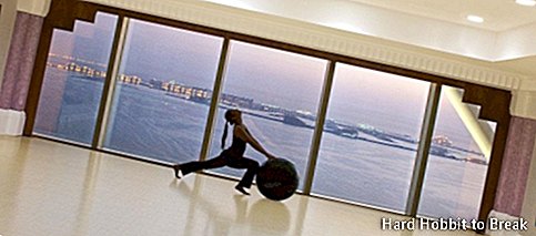 Burj Al Arab Hotel gym views