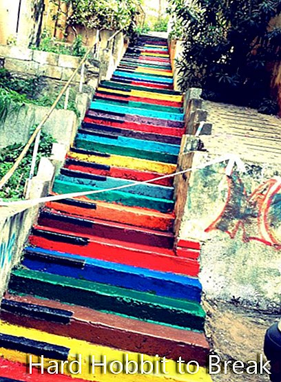 लेबनान में बेरुत की सीढ़ियाँ