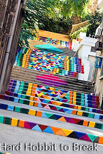 बेरुत लेबनान में सीढ़ियाँ