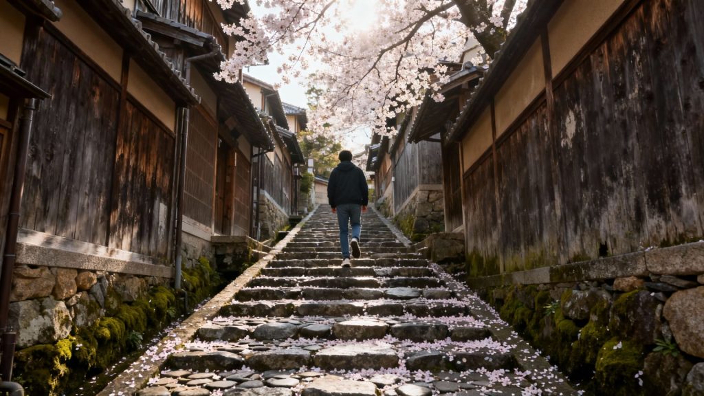 Whispering Stones and Blossom Tides: A Stroll Through Kyoto's Timeless Reflection Lane