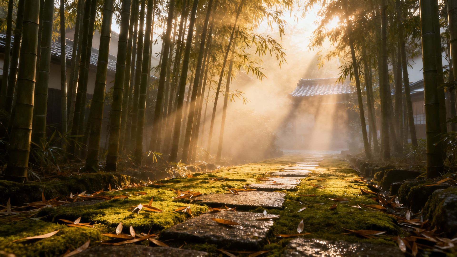 Silent Echoes in Bamboo Groves: Kyoto's Timeless Embrace of Seasons Past